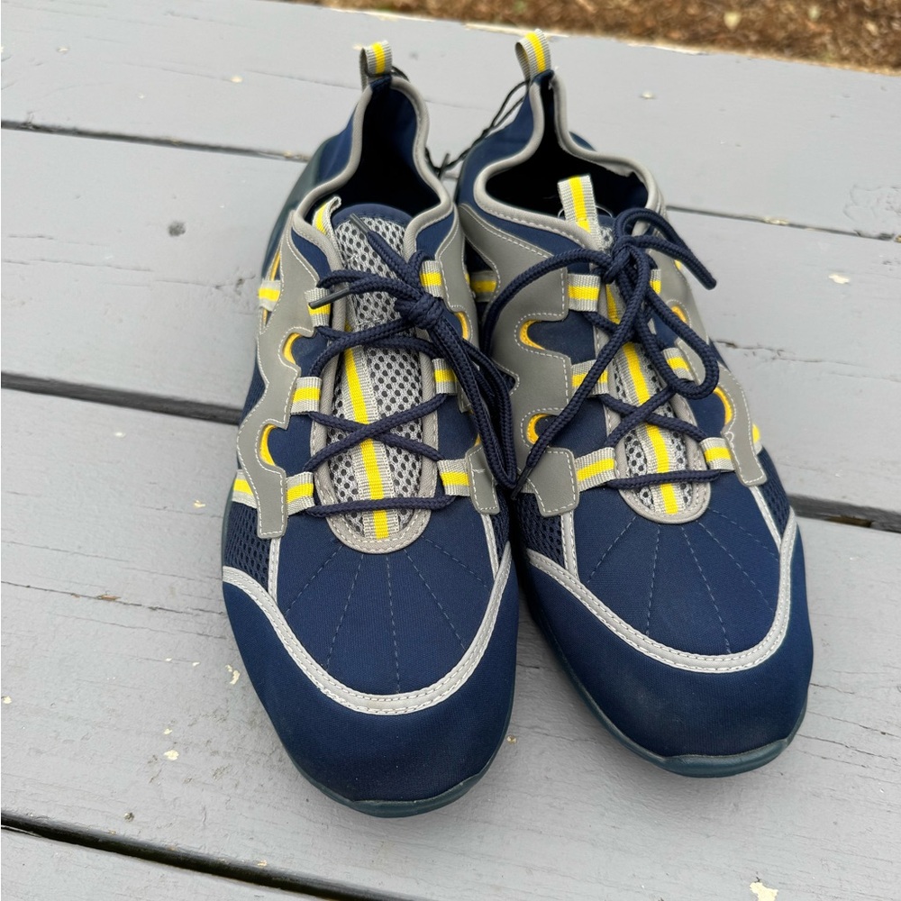Sand n Sun Blue and Yellow Athletic Shoes S/13 - Picture 8 of 13
